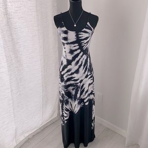 BAILEY BLUE TIE-DYE MAXI DRESS